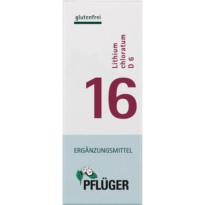 PFLÜGER Biochemie 16 Lithium chloratum D 6 Tabletten, 400 pc Tablettes