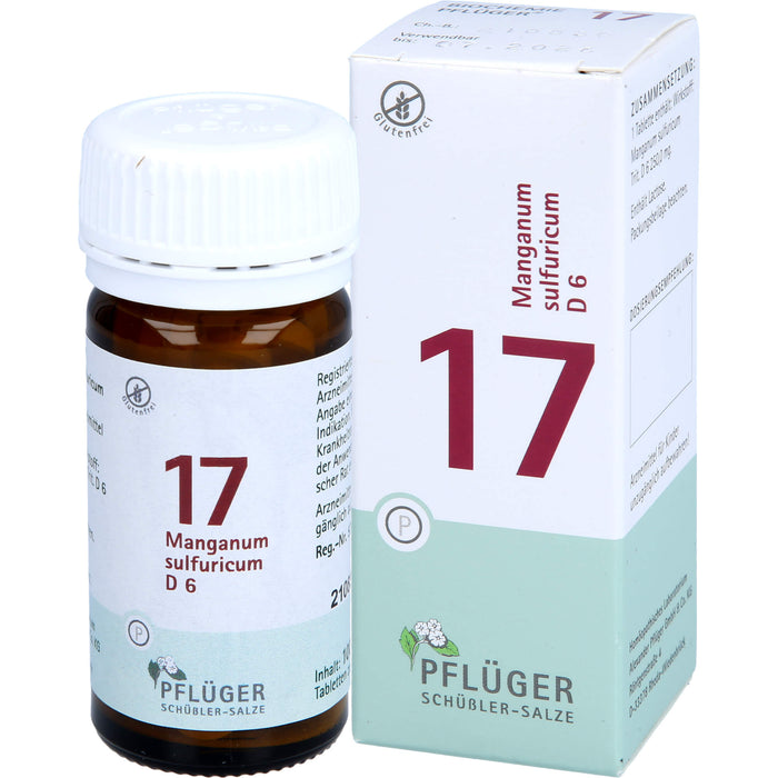 PFLÜGER Biochemie 17 Manganum sulfuricum D 6 Tabletten, 100 pcs. Tablets