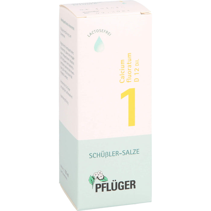 Biochemie Nr.1 Calcium fluoratum D12 Pflüger Dil., 100 ml TRO