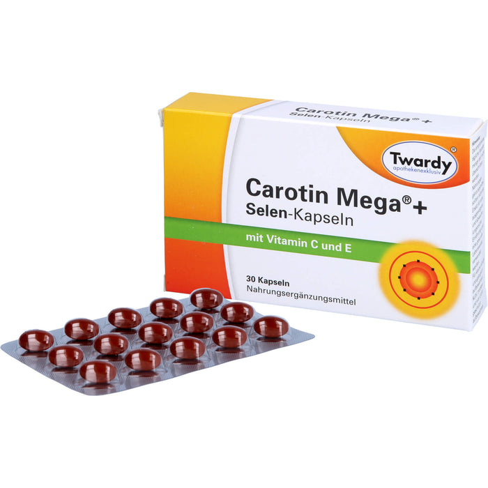 Twardy Carotin Mega + Selen-Kapseln, 30 pc Capsules