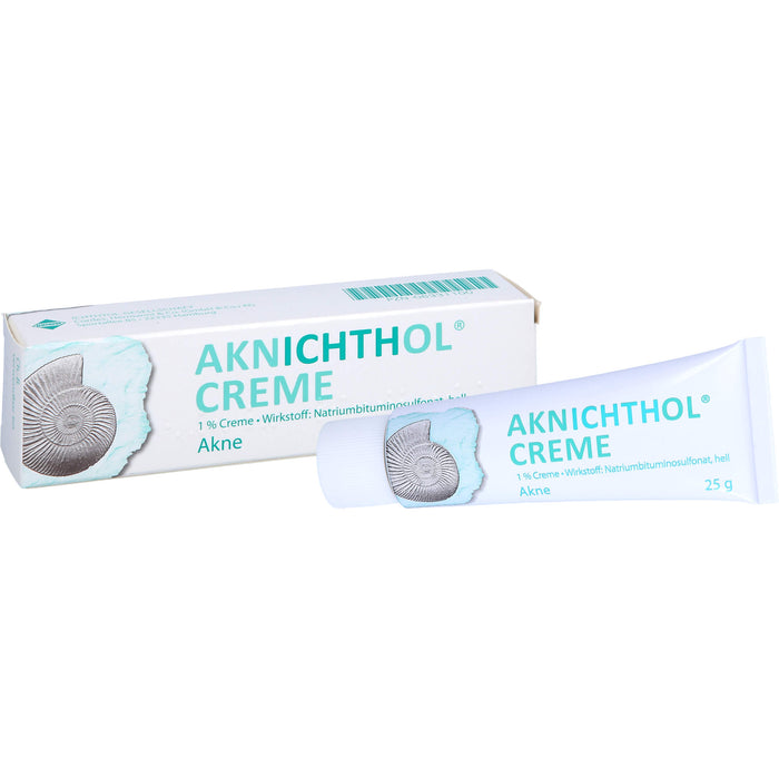 Aknichthol Creme 1% bei Akne, hautgetönt, 25 g Cream