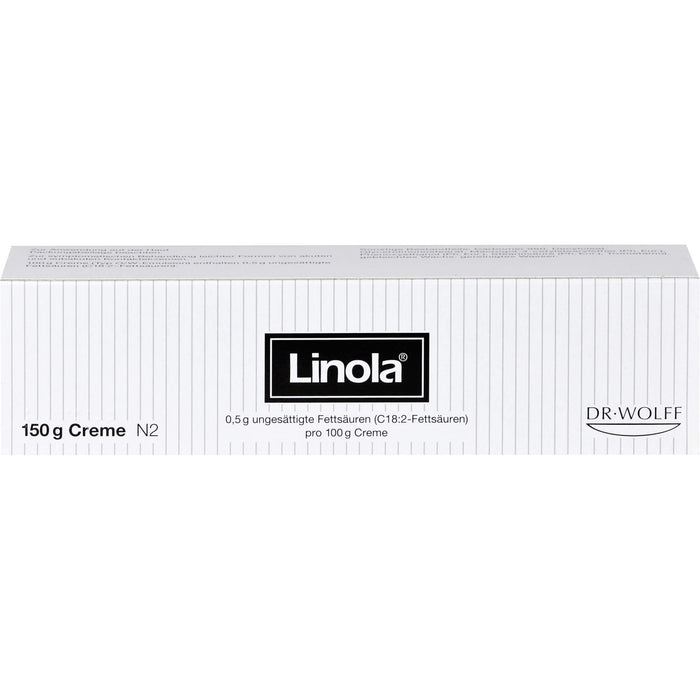 Linola Creme beruhigt, kühlt und wirkt Entzündungen ohne Cortison entgegen, 150 g Cream