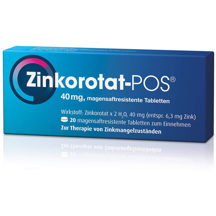 Zinkorotat - POS 40 mg Tabletten, 20 St. Tabletten