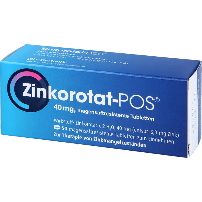 Zinkorotat - POS 40 mg Tabletten, 50 pcs. Tablets