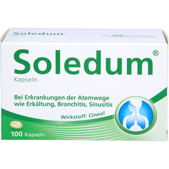 Soledum Kapseln bei Erkrankungen der Atemwege, 100 pc Capsules