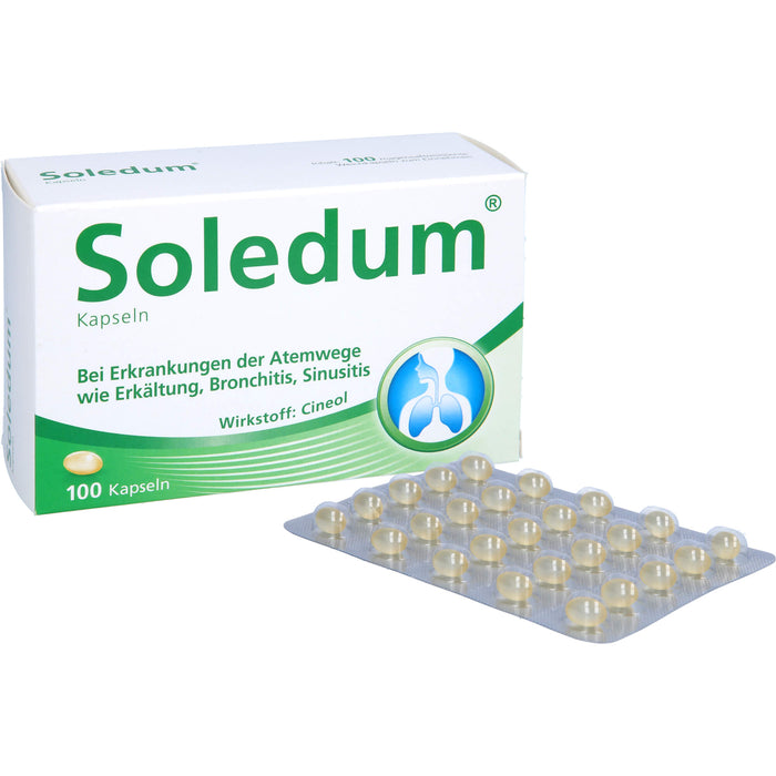 Soledum Kapseln bei Erkrankungen der Atemwege, 100 pcs. Capsules