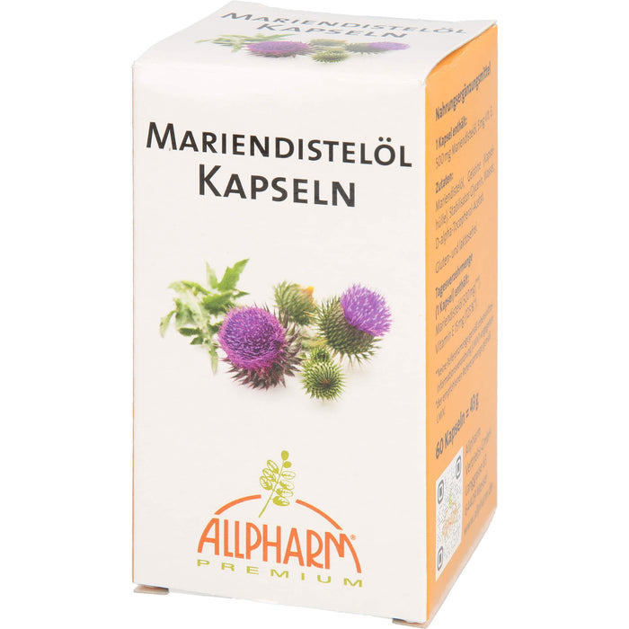 ALLPHARM Mariendistelöl 500 mg Kapseln, 60 pcs. Capsules