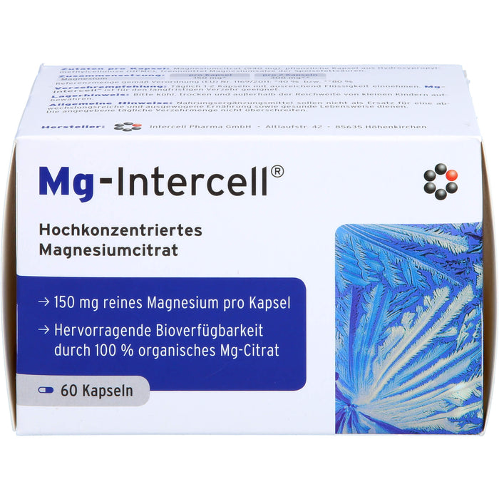 Mg-Intercell Kapseln zur Unterstützung bei Magnesiummangel, 60 pc Capsules