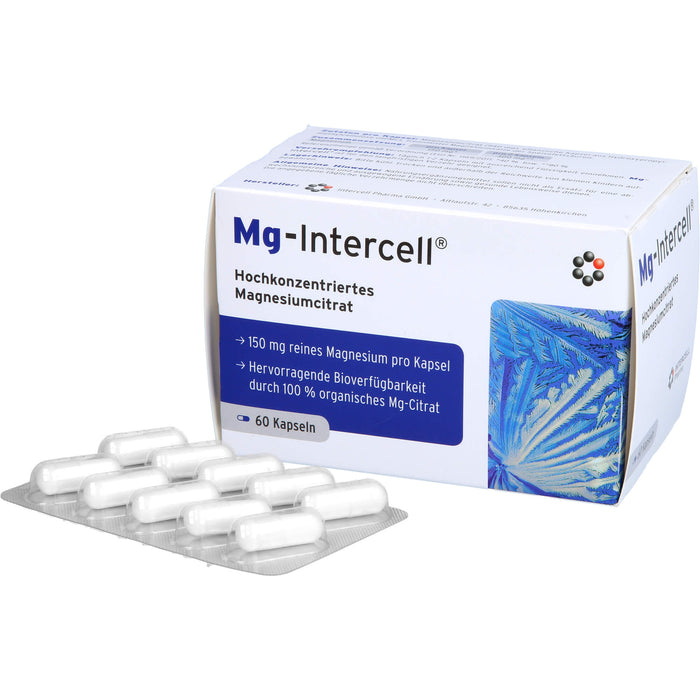 Mg-Intercell Kapseln zur Unterstützung bei Magnesiummangel, 60 pc Capsules