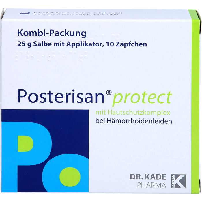 Posterisan protect Kombi-Packung Salbe und Zäpfchen bei Hämorrhoidenleiden, 1 pcs. Combipack