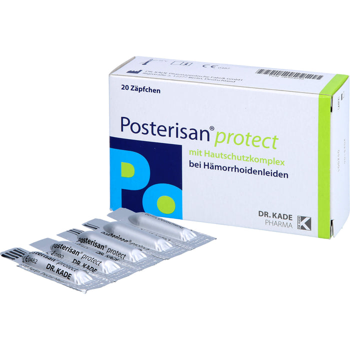 Posterisan protect bei Hämorrhoidenleiden Zäpfchen, 20 pc Suppositoires