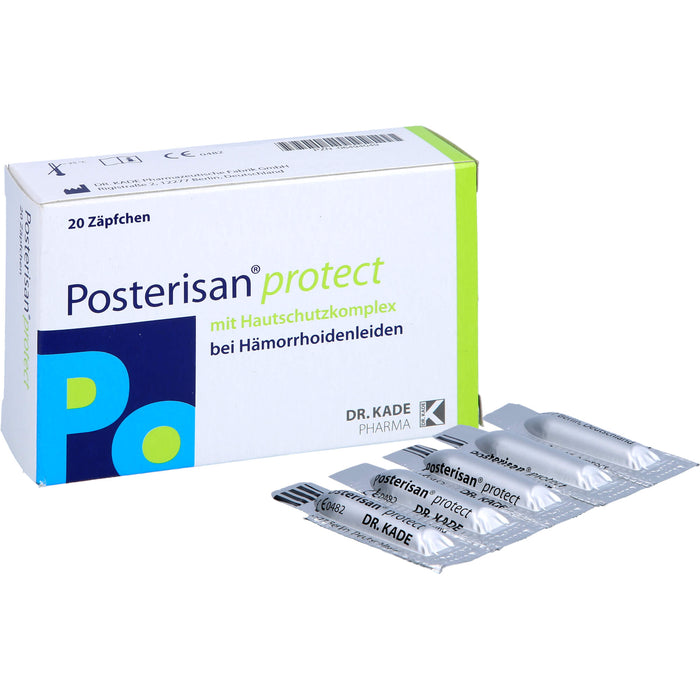 Posterisan protect bei Hämorrhoidenleiden Zäpfchen, 20 pc Suppositoires