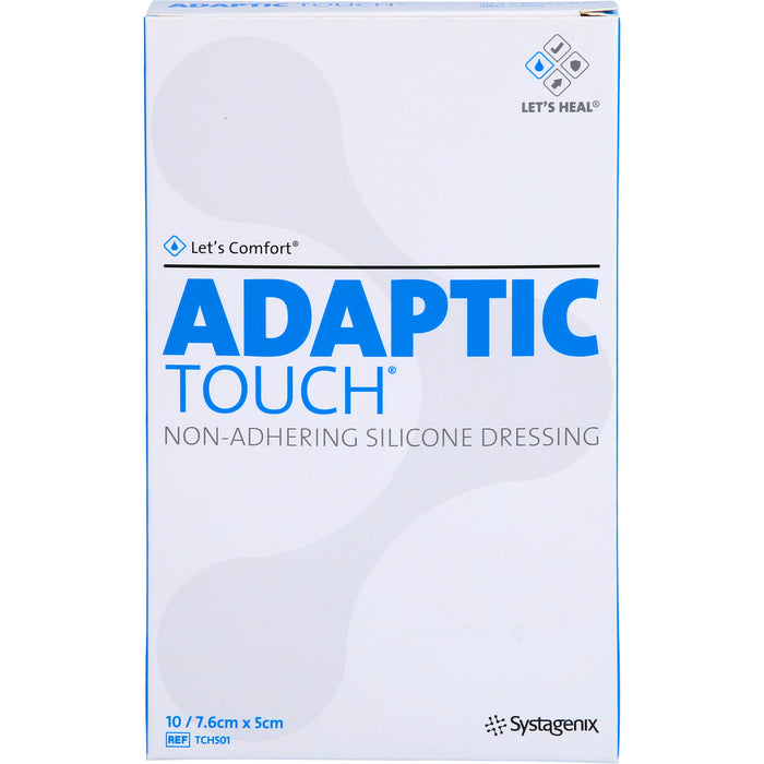 ADAPTIC Touch 7,6 x 5 cm nichthaftende Silikon Wundauflage, 10 pcs. Wound gauze