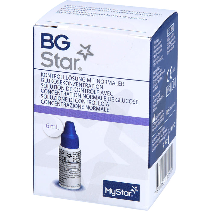 BGStar Kontrolllösung mit normaler Glukosekonzentration, 6 ml Solution