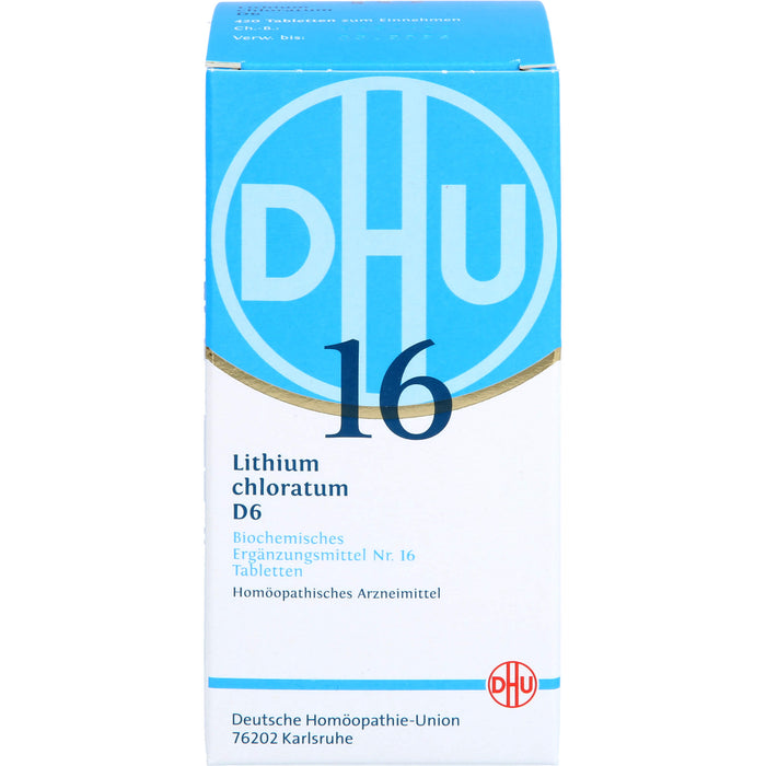 DHU Schüßler-Salz Nr. 16 Lithium chloratum D6 Tabletten, 420 pc Tablettes