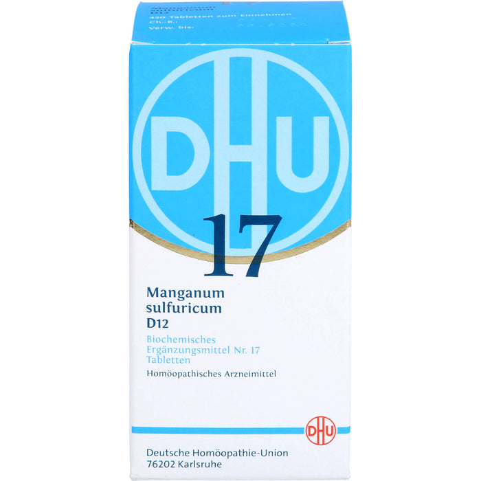 DHU Schüßler-Salz Nr. 17 Manganum sulfuricum D12 Tabletten, 420 pc Tablettes