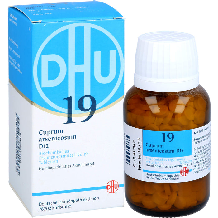 DHU Schüßler-Salz Nr. 19 Cuprum arsenicosum D12 Tabletten, 420 St. Tabletten