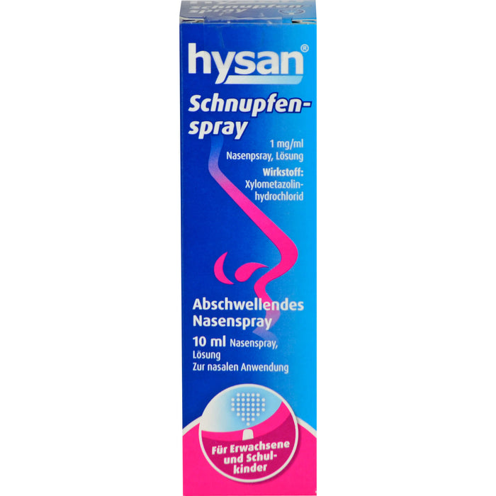 hysan Schnupfenspray abschwellendes Nasenspray, 10 ml Solution