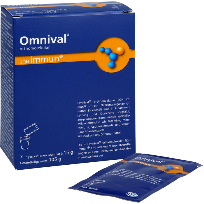 OMNIVAL orthomolekular 2OH immun 7 TP Granulat, 7 St. Beutel