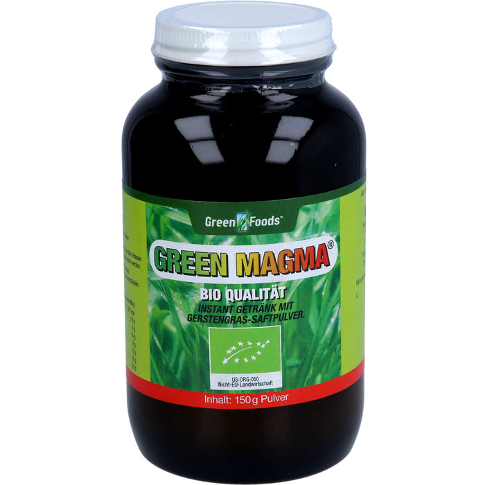 Green Foods Green Magma Gerstengrasextrakt-Pulver bio, 150 g Poudre