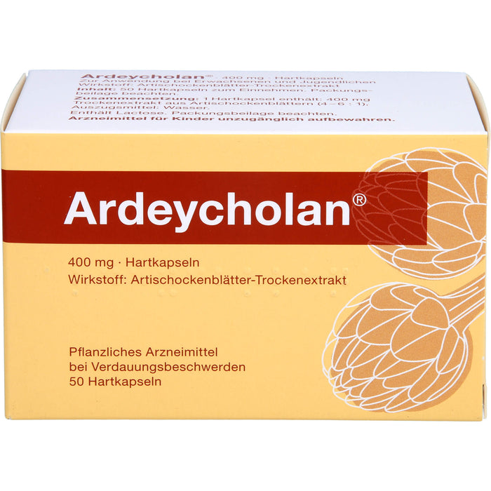 Ardeycholan Kapseln bei Verdauungsbeschwerden, 50 pc Capsules