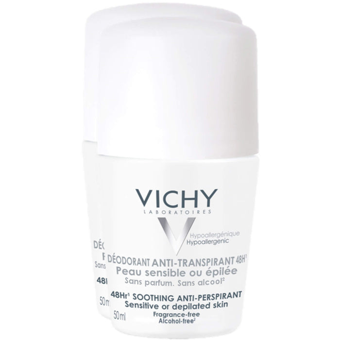 Vichy Deo Roll-On Sensitiv Anti-Trans. 48H, 2X50 ml STI