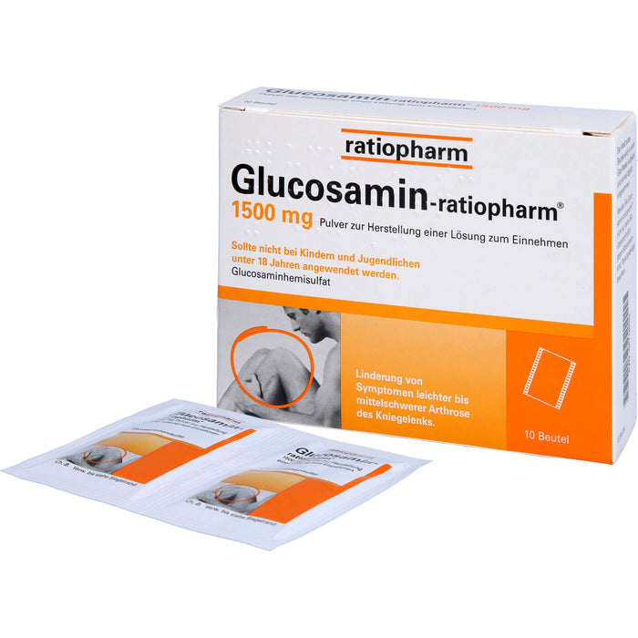 Glucosamin-ratiopharm 1500 mg Pulver zur Herstellung einer Lösung zum Einnehmen, 10 St PLE