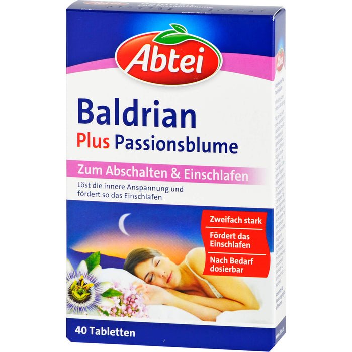 Abtei Baldrian plus Passionsblume, 40 pcs. Tablets