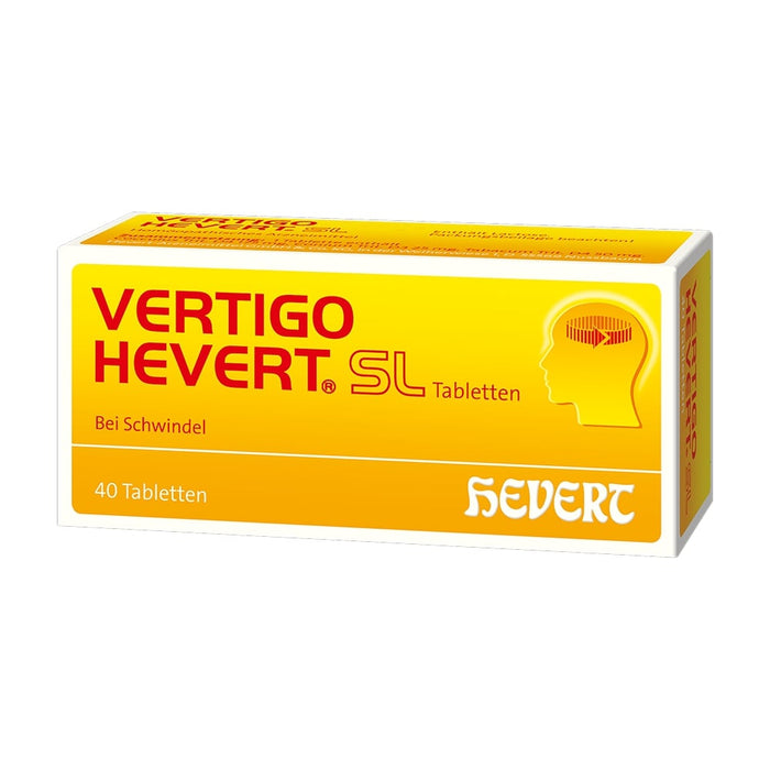 Vertigo Hevert SL Tabletten, 40 pc Tablettes