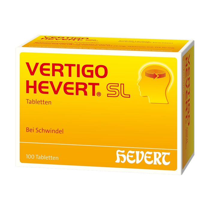 Vertigo Hevert SL Tabletten, 100 pc Tablettes