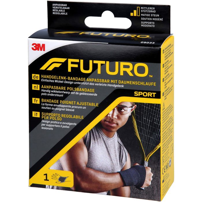 3M FUTURO SPORT Handgelenk-Bandage zur Entlastung schwacher oder schmerzender Handgelenke, 1 pcs. Bandage