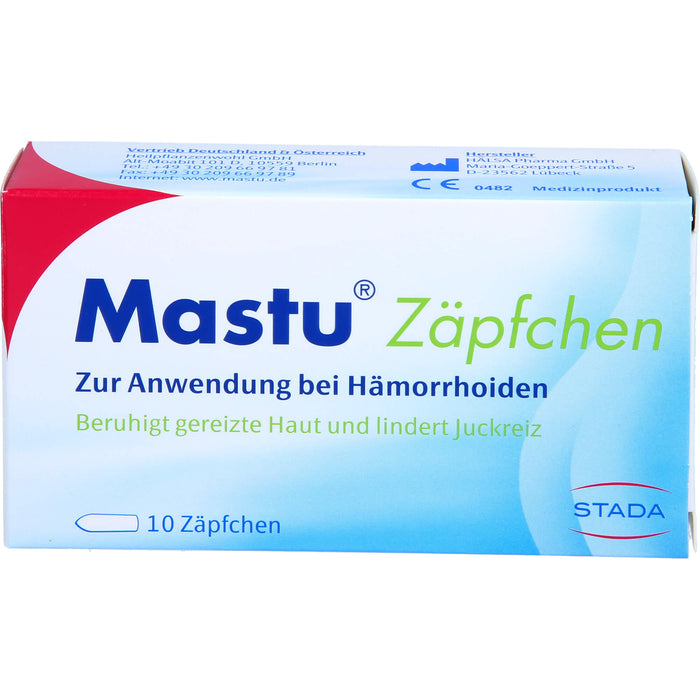 Mastu Zäpfchen, 10 pc Suppositoires