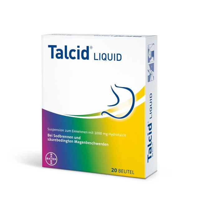 Talcid Liquid Beutel bei Sodbrennen und säurebedingten Magenbeschwerden, 20 pcs. Sachets