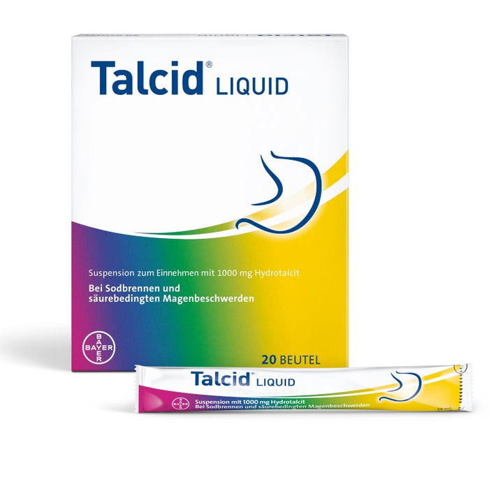 Talcid Liquid Beutel bei Sodbrennen und säurebedingten Magenbeschwerden, 20 St. Beutel