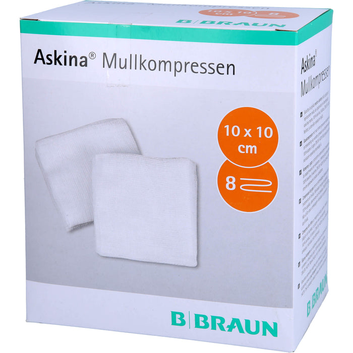 ASKINA MULLKOMPR 10X10CM STERIL, 25X2 St KOM