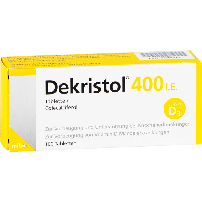 Dekristol 400 I.E. Tabletten, 100 pc Tablettes