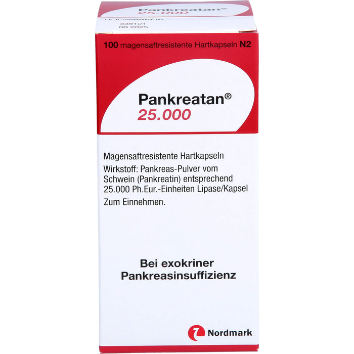 Pankreatan 25.000, Magensaftresistente Hartkapseln, 100 pcs. Capsules