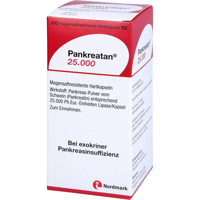 Pankreatan 25.000, Magensaftresistente Hartkapseln, 100 pc Capsules