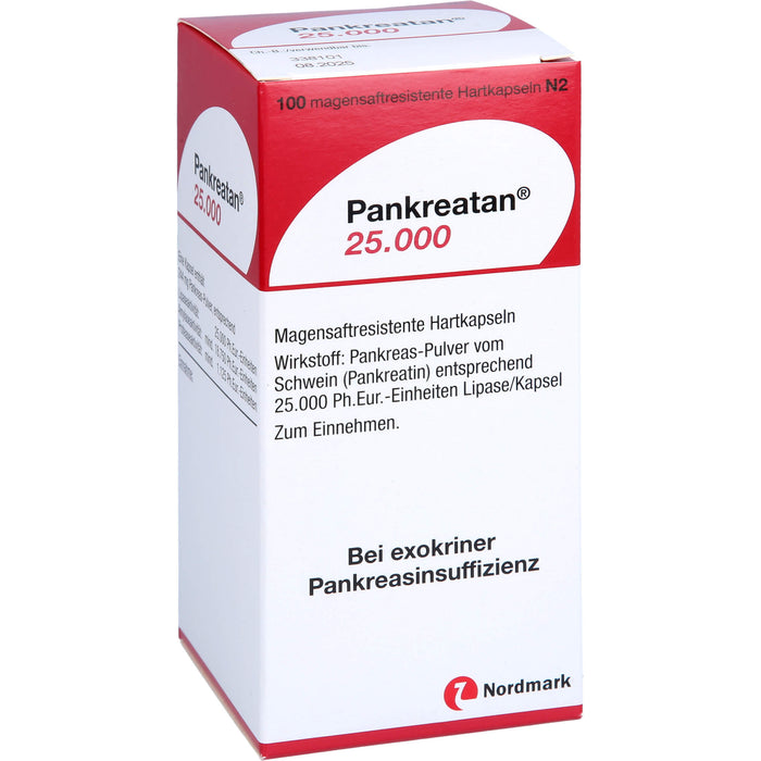 Pankreatan 25.000, Magensaftresistente Hartkapseln, 100 pcs. Capsules