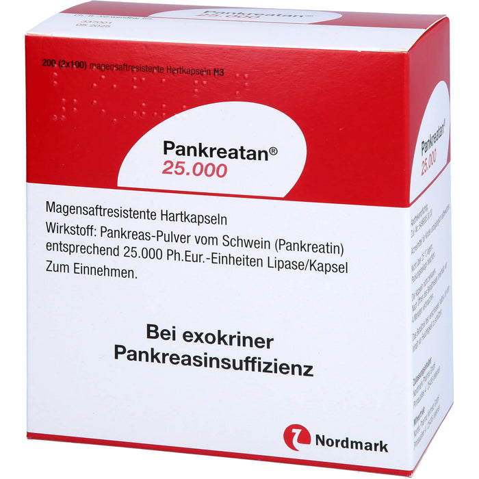 Pankreatan 25.000 Verdauungsenzyme Hartkapseln, 200 pc Capsules