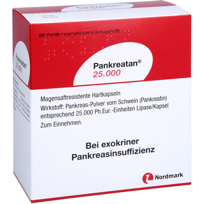 Pankreatan 25.000 Verdauungsenzyme Hartkapseln, 200 pcs. Capsules