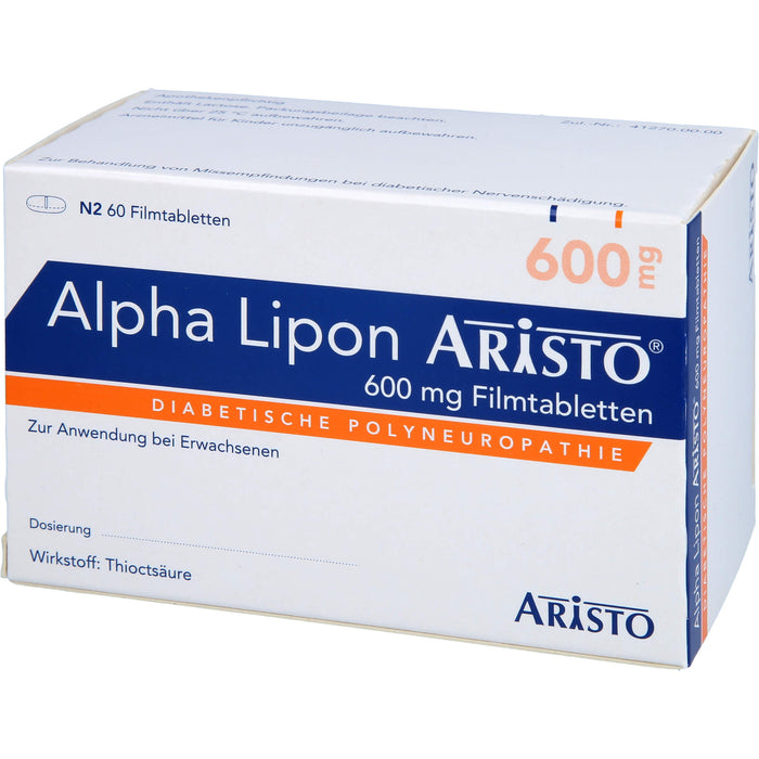 Alpha Lipon Aristo 600 mg Filmtabletten, 60 pcs. Tablets