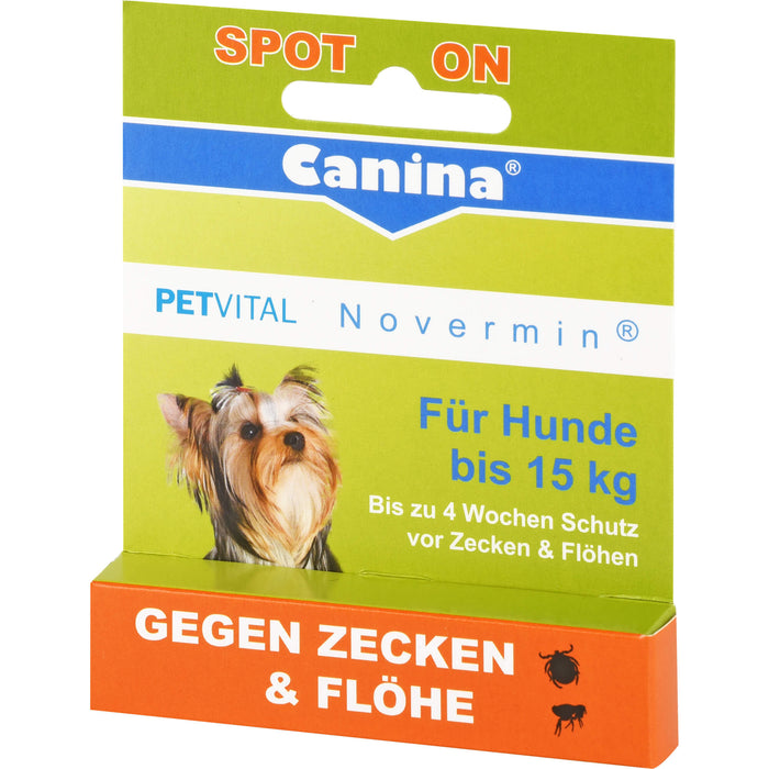 PETVITAL Novermin für Hunde bis 15kg vet., 2 ml FLU