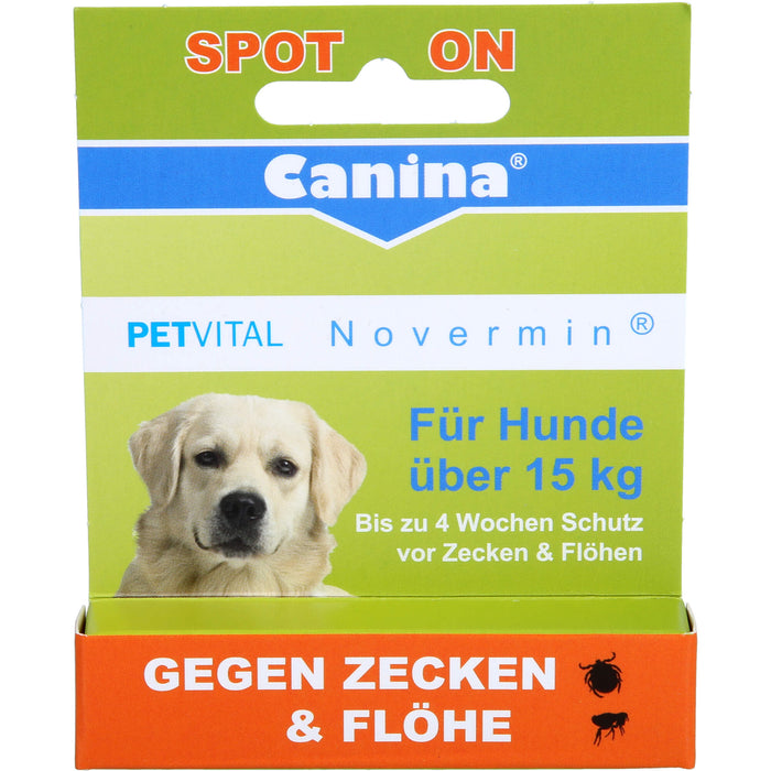 PETVITAL Novermin für Hunde über 15kg vet., 4 ml FLU