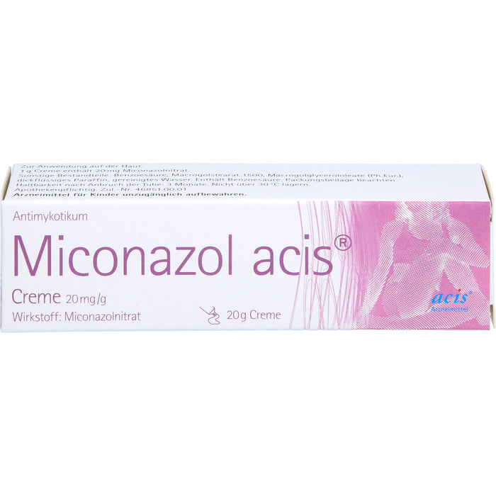 Miconazol acis Creme Antimykotikum, 20 g Crème