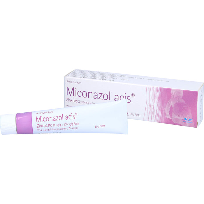 Miconazol acis Zinkpaste Antimykotikum, 50 g Cream