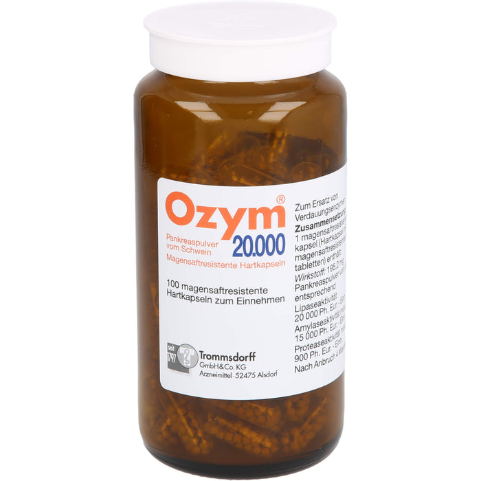 Ozym 20.000, magensaftresistente Hartkaps., 100 pcs. Capsules