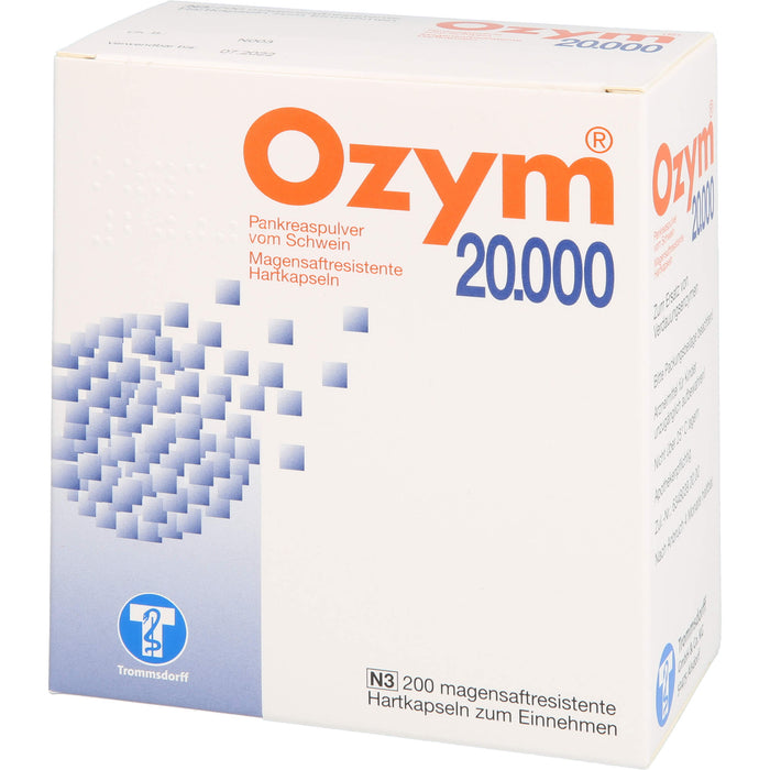 Ozym 20.000, magensaftresistente Hartkaps., 200 pcs. Capsules