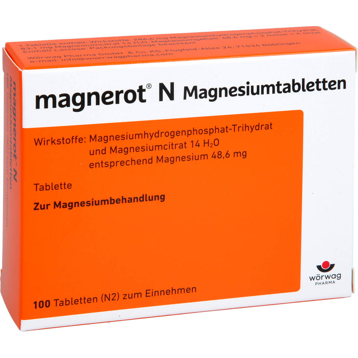 magnerot N Magnesiumtabletten, 100 St. Tabletten