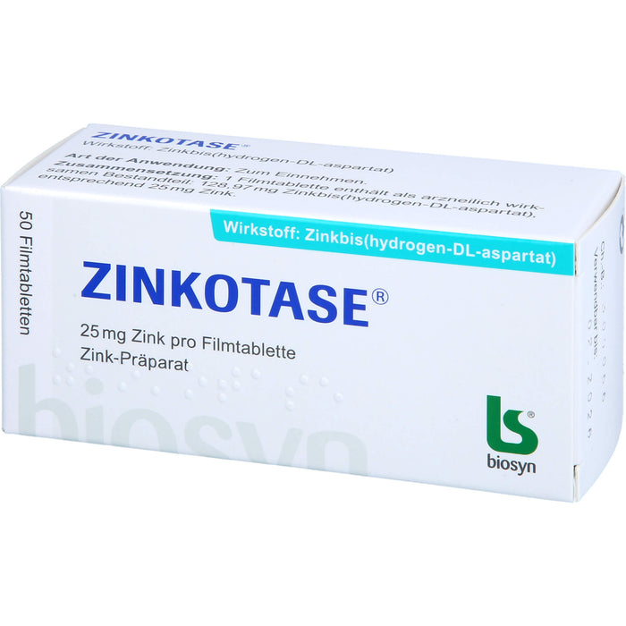 ZINKOTASE Filmtabletten, 50 pc Tablettes